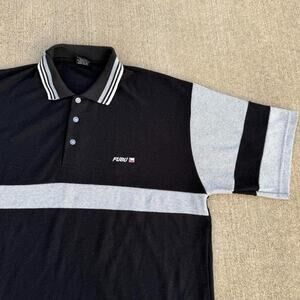 Y2k fubu shirt black/grey large alt skater